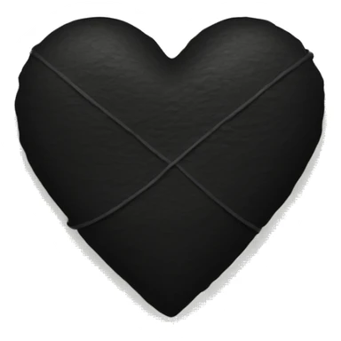 black heart on bandage sticker