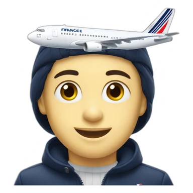 plane from air france sticker