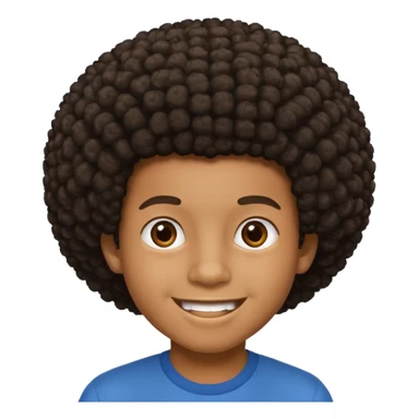 Black boy with a small afro  sticker