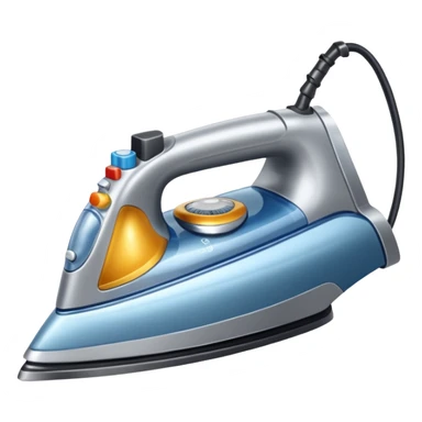 an iron for ironing clothes sticker