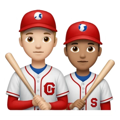 quiero dos equipos enemigos de baseball  sticker