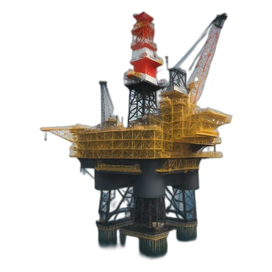 offshore oil rig sticker