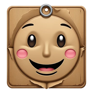 cardboard sign sticker