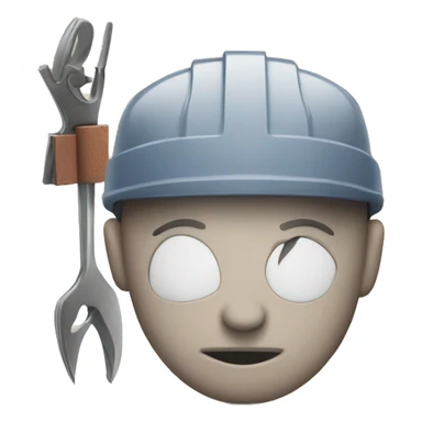 A serious face with a calendar and tools, symbolizing the sense of duty and commitment to managing tasks and responsibilities. sticker