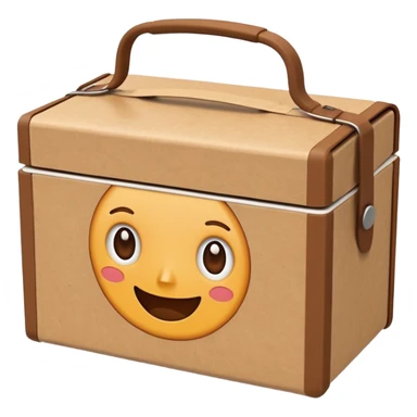 create an emoticon of a retangular lunch box made of kraft paper, 
The lunch box should be the most similar to this real one..
https://i.postimg.cc/FKcHz1tk/Screenshot-2025-11-11-alle-16-06-29.png

Can get more images of the box from this instagram account https://www.instagram.com/chefaporterbr/ sticker