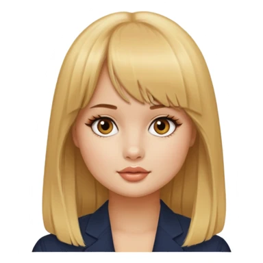 Debby Ryan (golden blonde hair with straight bangs) sticker