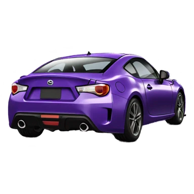 purple gt86 with a spoiler  sticker