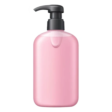 light pink shampoo bottle for hair care sticker
