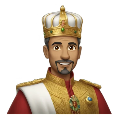 king of morocco sticker