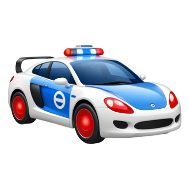 Notarzteinsatzfahrzeug mit Blaulicht sticker