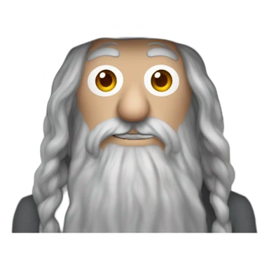 gandalf the grey as a muppet sticker