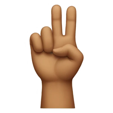 hand making the letter F sticker