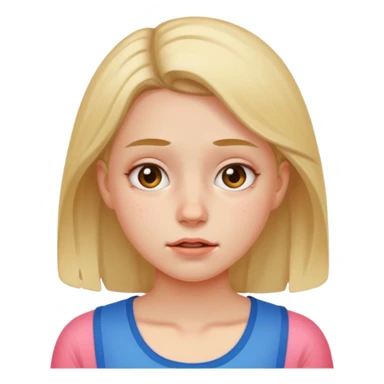 girl sweating sticker