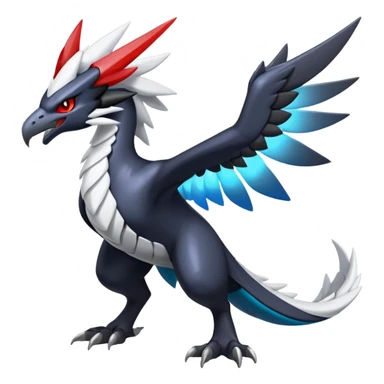 Shiny Dark Nargacuga-Zekrom-Reshiram-Silvally-Noivern-Hybrid (Full body) sticker