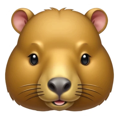 uma moeda de capybara fofinha kawai sticker