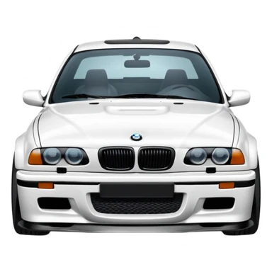 white bmw m3 e36 sticker