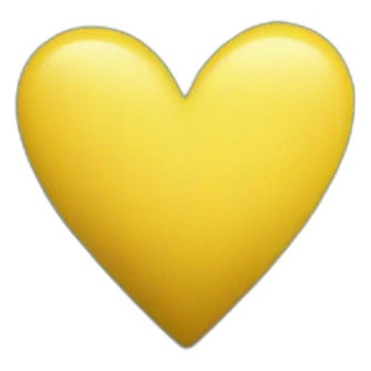 Yellow blue heart sticker
