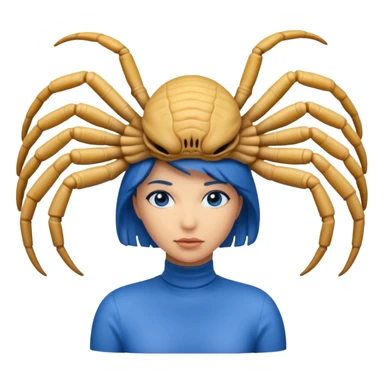 woman with blue Facehugger sticker