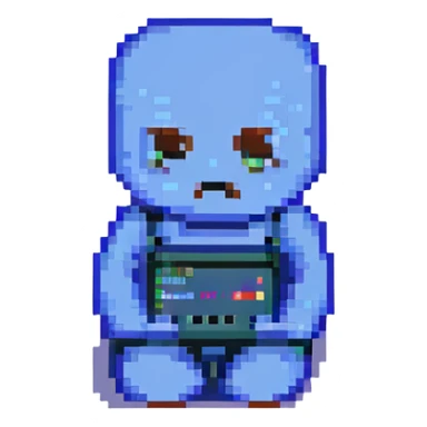 Blue screen of death with tiny ":(" face sticker