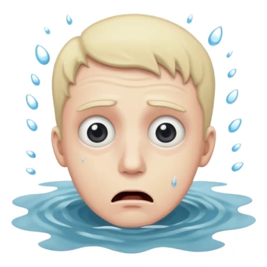 man drowning sticker