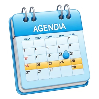 crie um emoji de uma agenda digital, tipo google calendar sticker