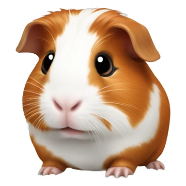 cute guinea pig red with white spots sticker