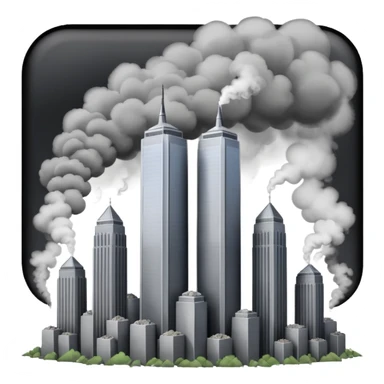 twin towers attack sticker