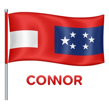 A flag that says Connor I’m going to tickle you sticker
