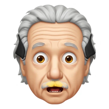 Einstein is shoked sticker
