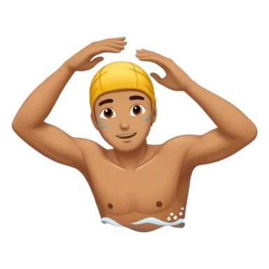 Man swimming sticker