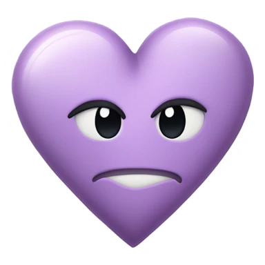 light purple broken heart sticker