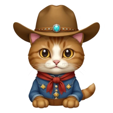 Gato vaquero sticker