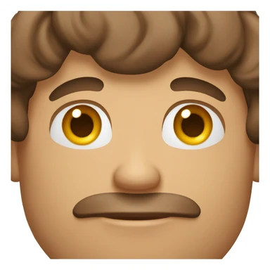 man white scin brown hair celebrating birthday sticker