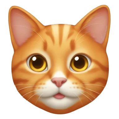 all orange cat sticker
