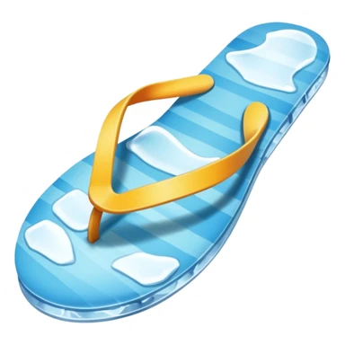 ice flip flop sticker