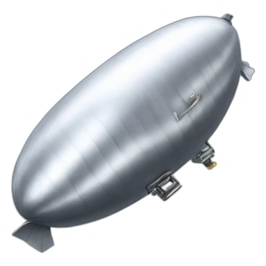 silver blimp sticker
