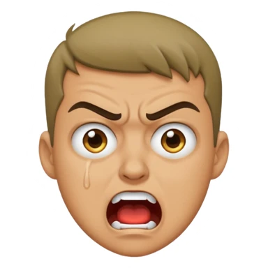 gay angry rage screaming loudly cryjng sticker