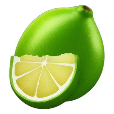 un citron avec de l'algue nori sticker
