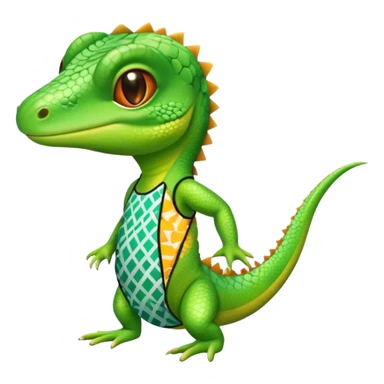lizard in a bathing suit sticker