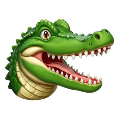 drooling crocodile emoji sticker