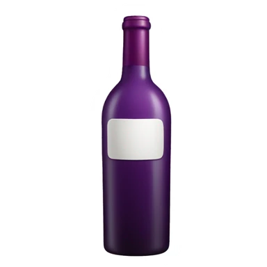 Purple bottle of wine sticker