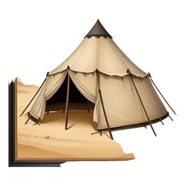 ancient Middle Eastern tent sticker