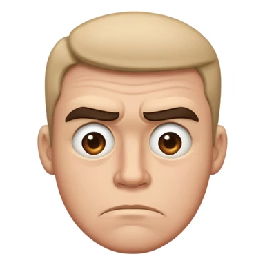 this guy but with a big frown sticker