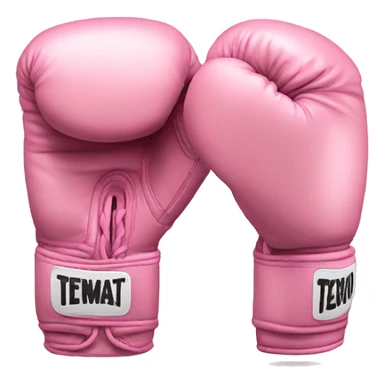 light pink boxing gloves  sticker
