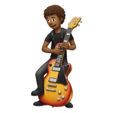 Guitarist sticker