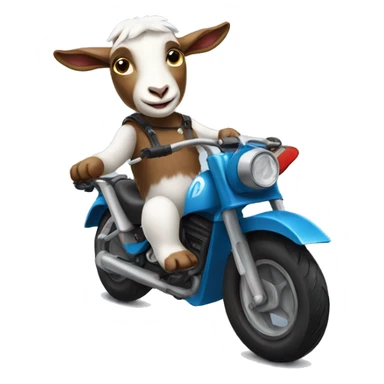 Goat On a motorbike sticker
