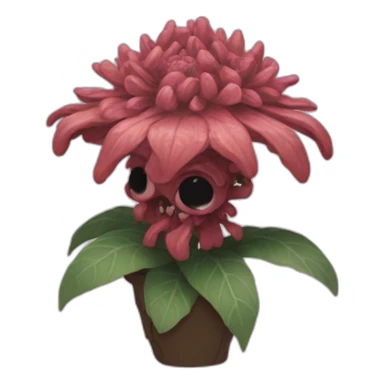 demogorgon with flower-like head sticker