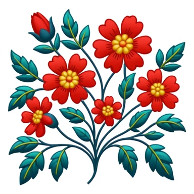 Obukhiv embroidered pattern  sticker