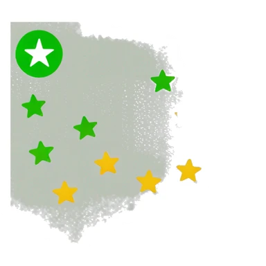 a 5 star review in green trust pilot format sticker