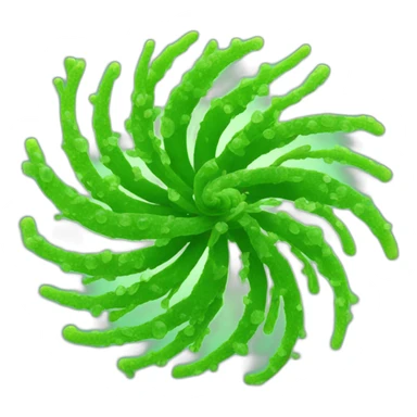spiral algae sticker